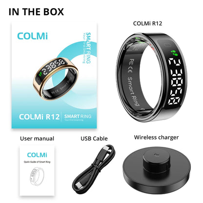 2025 COLMI R12 Smart Ring with Display Screen and Touch