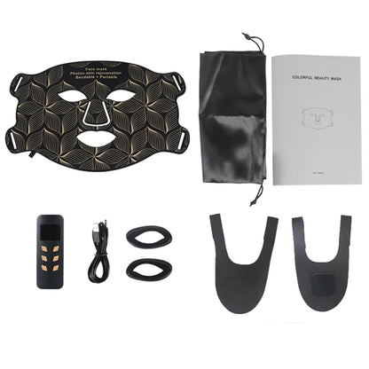 LED 8 Colors Face Mask and Neck Red Light  Near Infrared Therapy Anti Aging Wrinkle Acne Pore Oil Control Skin Tighten Whiten