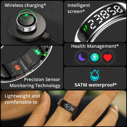 2025 COLMI R12 Smart Ring with Display Screen and Touch